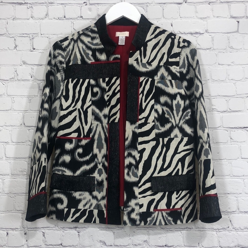 Chicos jacket colorful animal print